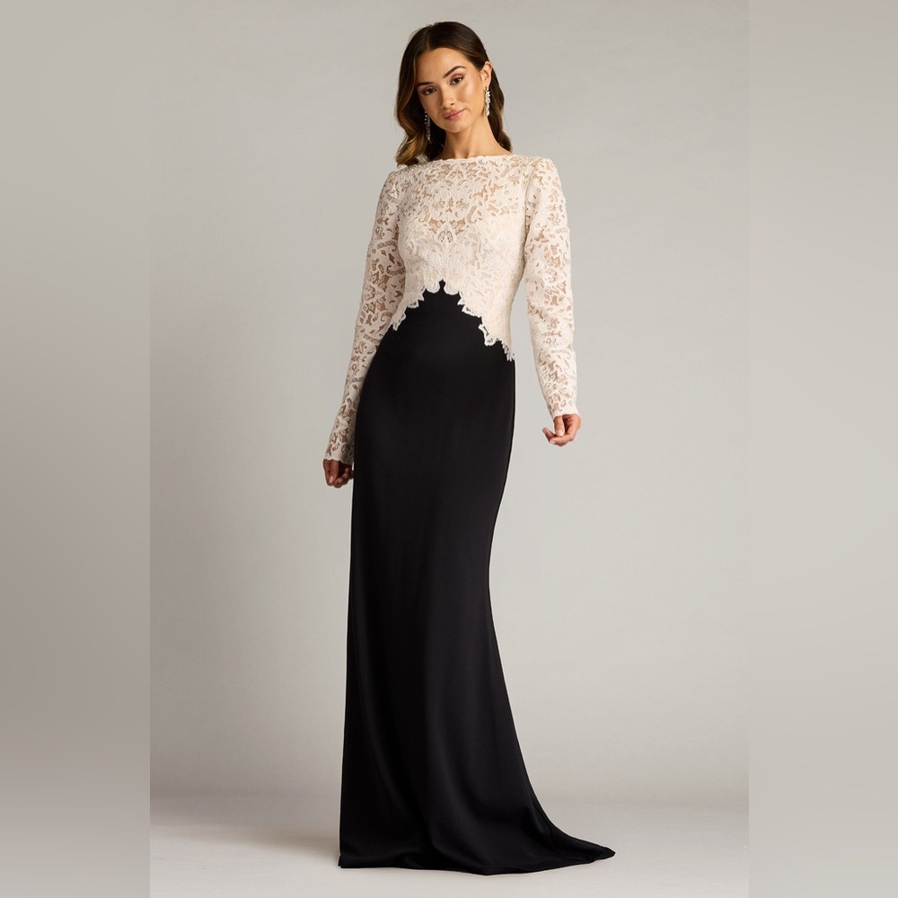 TADASHI SHOJI - LAFAYETTE EMBROIDERED BODICE GOWN